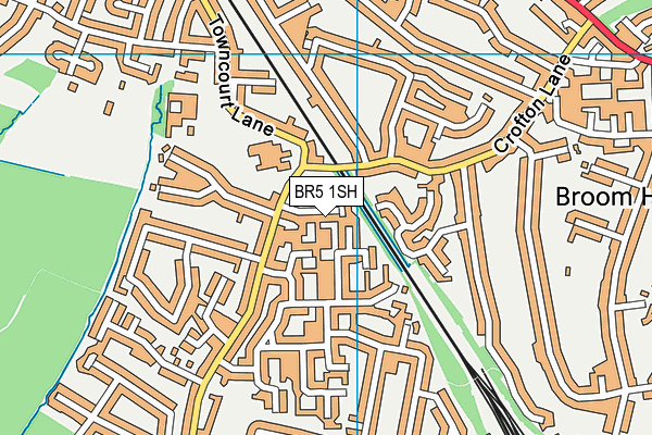 BR5 1SH map - OS VectorMap District (Ordnance Survey)