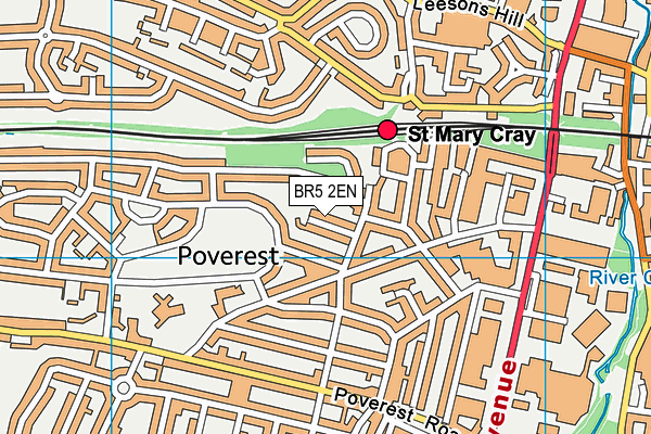 BR5 2EN map - OS VectorMap District (Ordnance Survey)
