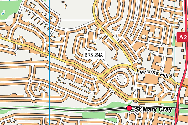 BR5 2NA map - OS VectorMap District (Ordnance Survey)