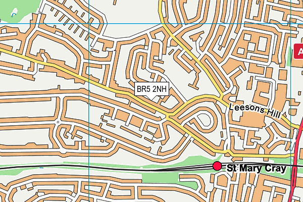 BR5 2NH map - OS VectorMap District (Ordnance Survey)