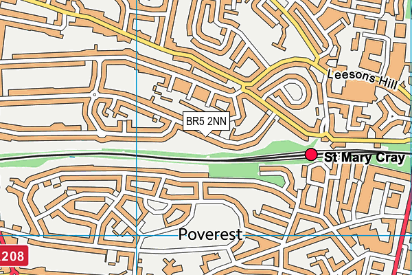 BR5 2NN map - OS VectorMap District (Ordnance Survey)