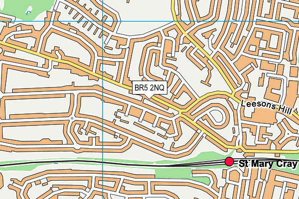 BR5 2NQ map - OS VectorMap District (Ordnance Survey)