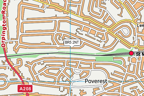 BR5 2NT map - OS VectorMap District (Ordnance Survey)