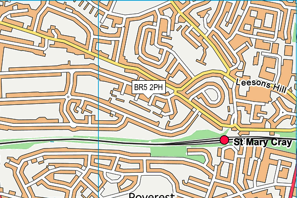 BR5 2PH map - OS VectorMap District (Ordnance Survey)