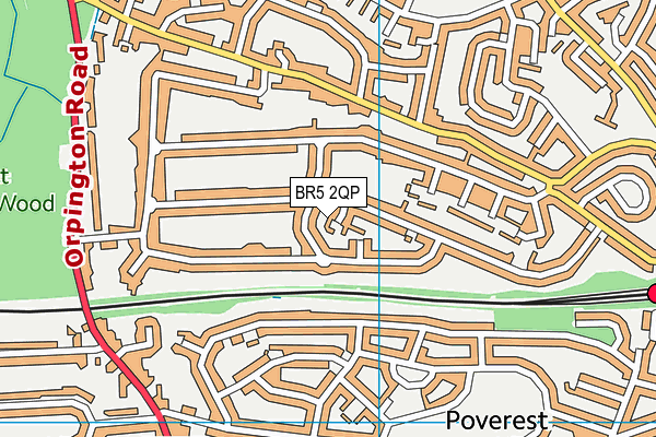 BR5 2QP map - OS VectorMap District (Ordnance Survey)