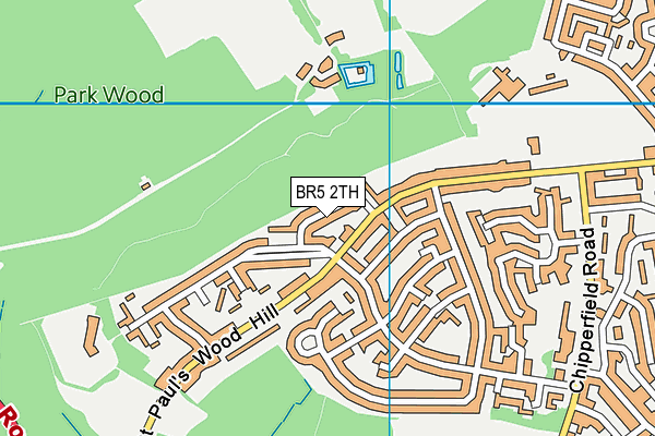 BR5 2TH map - OS VectorMap District (Ordnance Survey)
