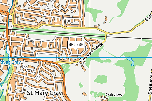 BR5 3SH map - OS VectorMap District (Ordnance Survey)