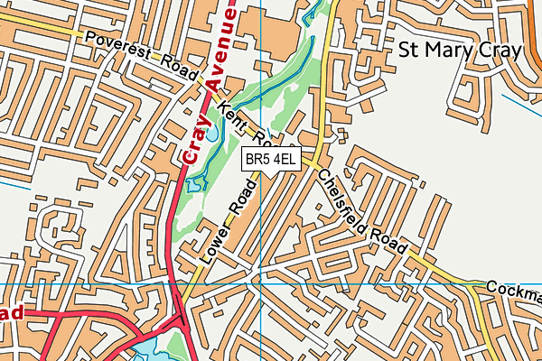 BR5 4EL map - OS VectorMap District (Ordnance Survey)