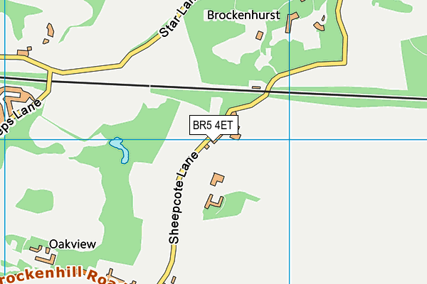 BR5 4ET map - OS VectorMap District (Ordnance Survey)