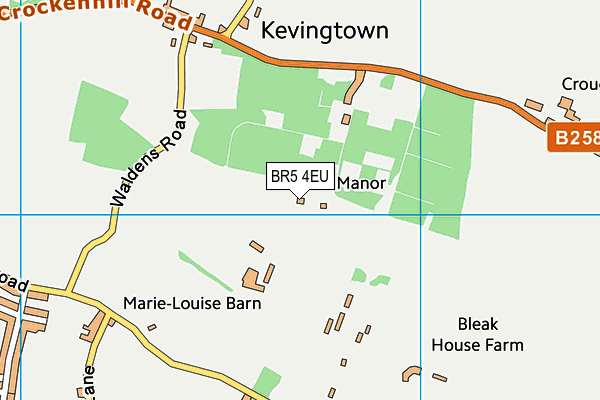 BR5 4EU map - OS VectorMap District (Ordnance Survey)