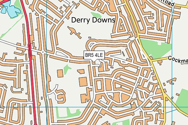 BR5 4LE map - OS VectorMap District (Ordnance Survey)