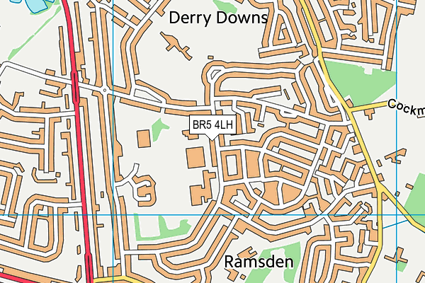 BR5 4LH map - OS VectorMap District (Ordnance Survey)
