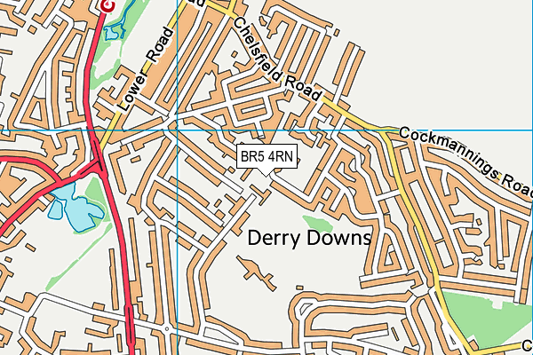 BR5 4RN map - OS VectorMap District (Ordnance Survey)