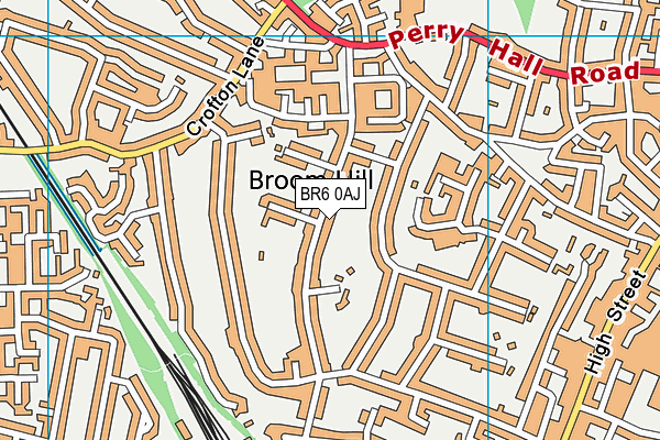 BR6 0AJ map - OS VectorMap District (Ordnance Survey)