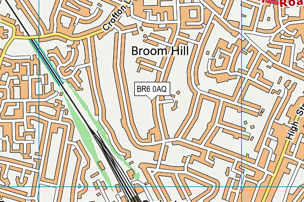 BR6 0AQ map - OS VectorMap District (Ordnance Survey)