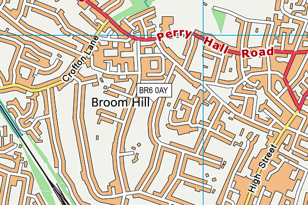 BR6 0AY map - OS VectorMap District (Ordnance Survey)