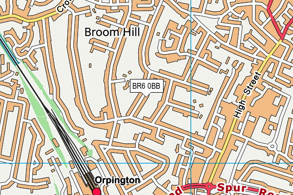 BR6 0BB map - OS VectorMap District (Ordnance Survey)