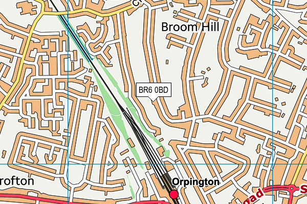 BR6 0BD map - OS VectorMap District (Ordnance Survey)