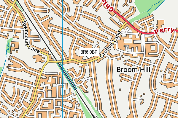 BR6 0BP map - OS VectorMap District (Ordnance Survey)