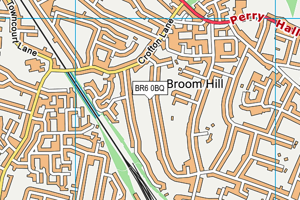 BR6 0BQ map - OS VectorMap District (Ordnance Survey)