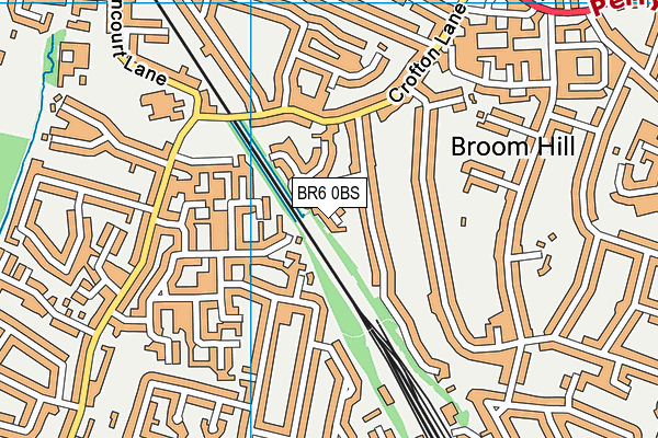 BR6 0BS map - OS VectorMap District (Ordnance Survey)
