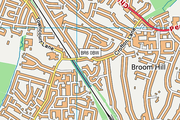 BR6 0BW map - OS VectorMap District (Ordnance Survey)