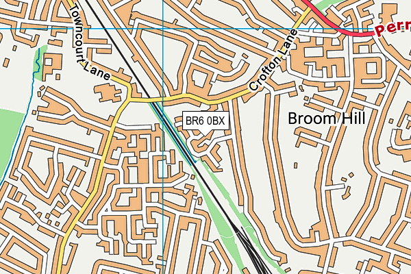BR6 0BX map - OS VectorMap District (Ordnance Survey)