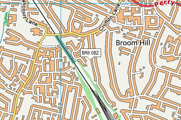 BR6 0BZ map - OS VectorMap District (Ordnance Survey)