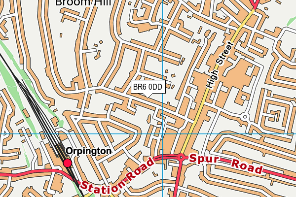 BR6 0DD map - OS VectorMap District (Ordnance Survey)