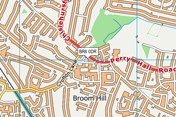 BR6 0DR map - OS VectorMap District (Ordnance Survey)