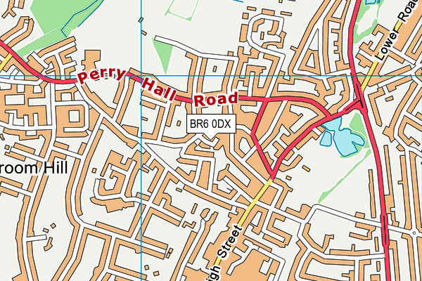 BR6 0DX map - OS VectorMap District (Ordnance Survey)