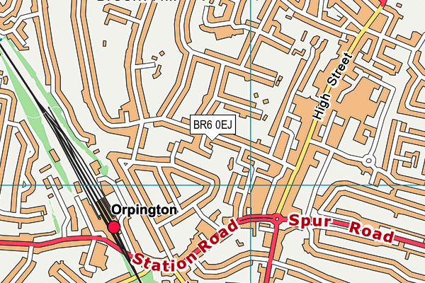BR6 0EJ map - OS VectorMap District (Ordnance Survey)
