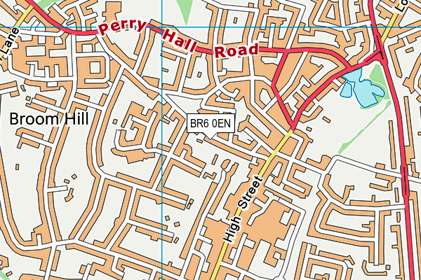BR6 0EN map - OS VectorMap District (Ordnance Survey)