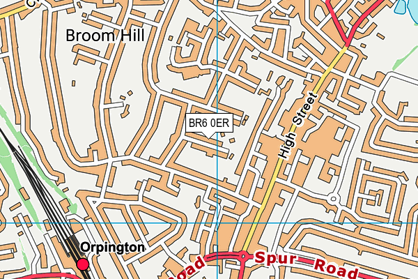 BR6 0ER map - OS VectorMap District (Ordnance Survey)