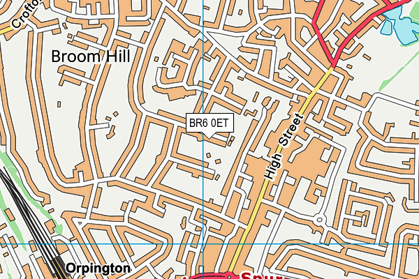 BR6 0ET map - OS VectorMap District (Ordnance Survey)