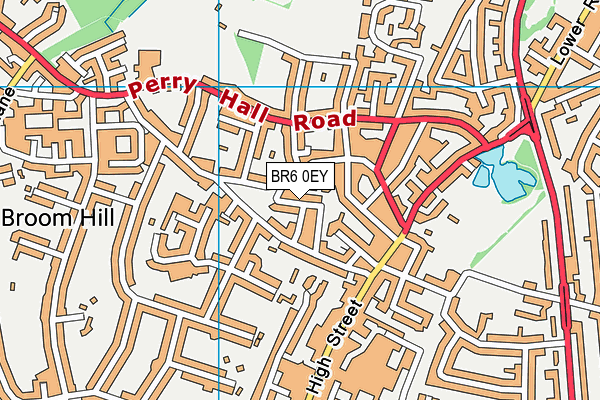 BR6 0EY map - OS VectorMap District (Ordnance Survey)