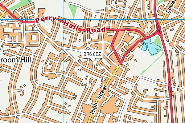 BR6 0EZ map - OS VectorMap District (Ordnance Survey)