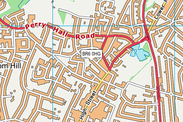 BR6 0HG map - OS VectorMap District (Ordnance Survey)