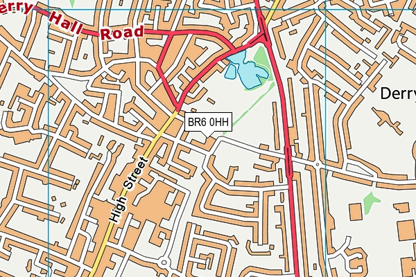 BR6 0HH map - OS VectorMap District (Ordnance Survey)