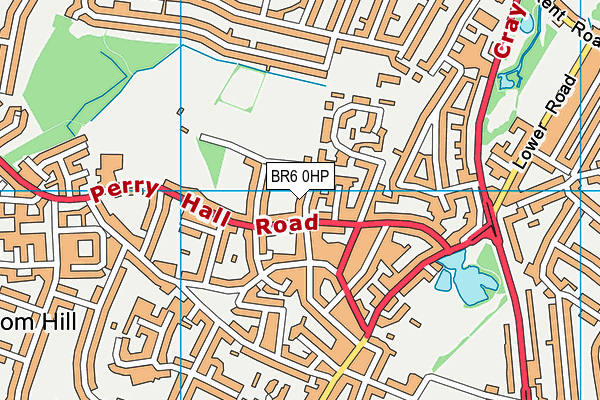 BR6 0HP map - OS VectorMap District (Ordnance Survey)