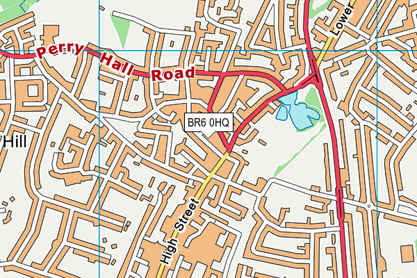 BR6 0HQ map - OS VectorMap District (Ordnance Survey)