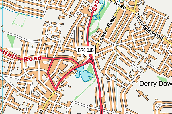BR6 0JB map - OS VectorMap District (Ordnance Survey)