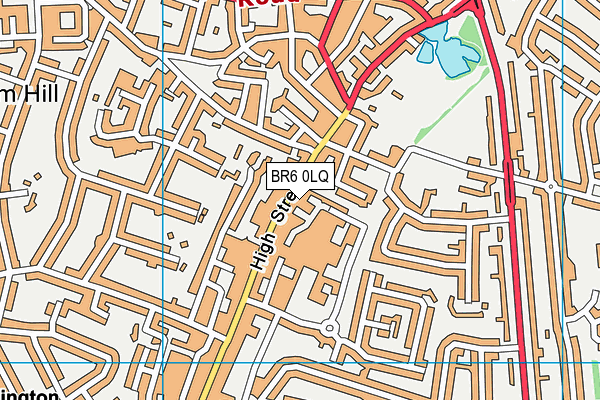 BR6 0LQ map - OS VectorMap District (Ordnance Survey)