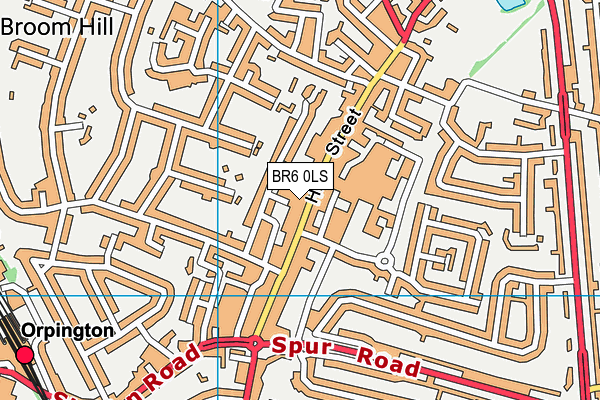 BR6 0LS map - OS VectorMap District (Ordnance Survey)