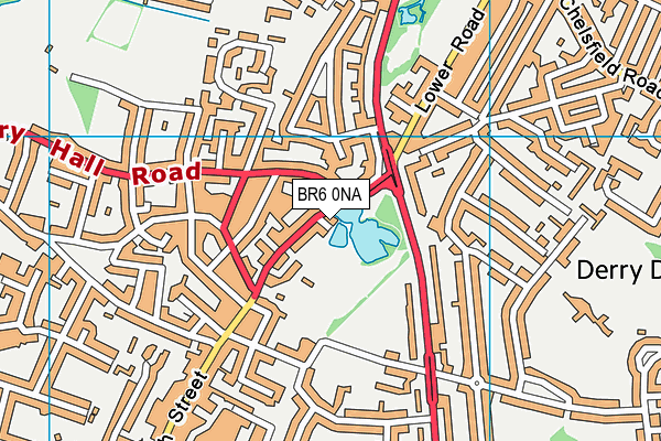 BR6 0NA map - OS VectorMap District (Ordnance Survey)