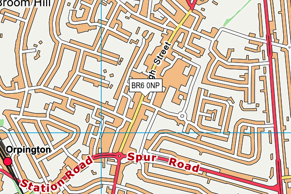 BR6 0NP map - OS VectorMap District (Ordnance Survey)