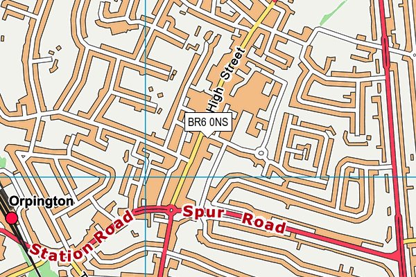 BR6 0NS map - OS VectorMap District (Ordnance Survey)