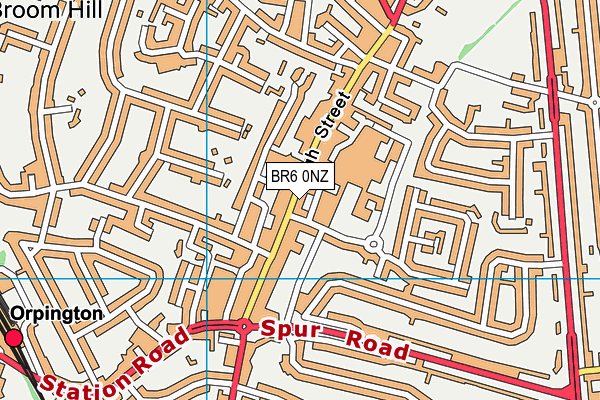 BR6 0NZ map - OS VectorMap District (Ordnance Survey)