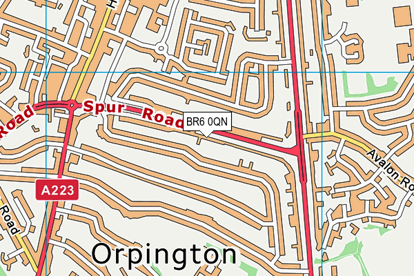 BR6 0QN map - OS VectorMap District (Ordnance Survey)
