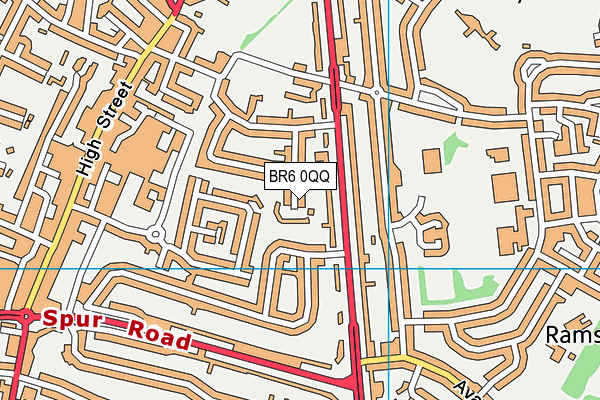 BR6 0QQ map - OS VectorMap District (Ordnance Survey)